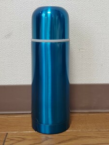 水色 メタル ステンレスボトル 水筒 魔法瓶 350ml コンパクト