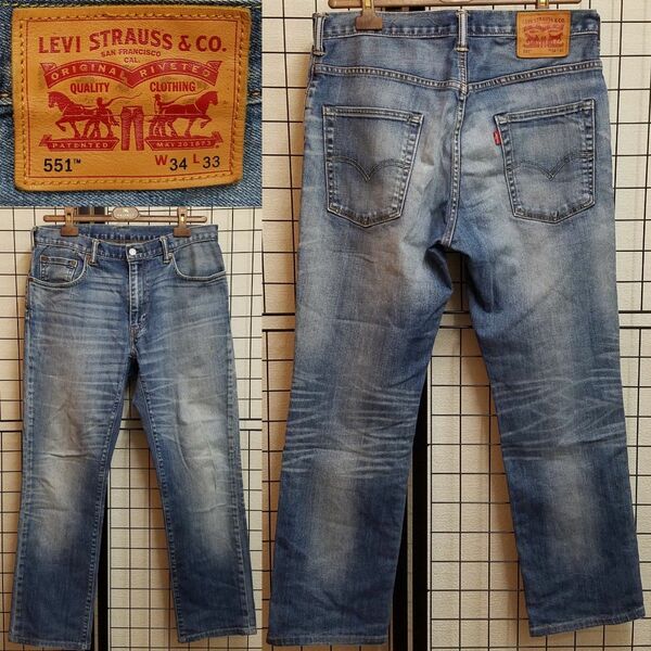 LEVI’S 551 W34×L33 Stretch Denim Pant