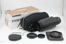 【返品保証】タムロン Tamron SP AF Di 200-500mm F5-6.3 キャップ フード ケース 三脚座 元箱付き ソニーミノルタマウント レンズ C9350_画像1