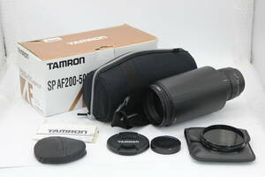 【返品保証】タムロン Tamron SP AF Di 200-500mm F5-6.3 キャップ フード ケース 三脚座 元箱付き ソニーミノルタマウント レンズ C9350