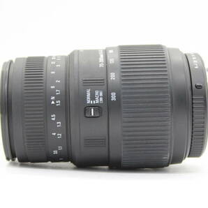 【返品保証】 シグマ Sigma DG 70-300mm F4-5.6 前後キャップ フード付き ペンタックスマウント レンズ C9693の画像5