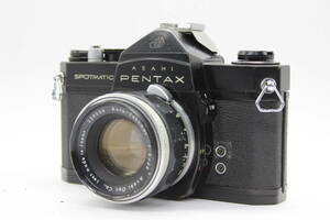 【訳あり品】 ペンタックス Pentax Spotmatic SP ブラックボディ Auto-Takumar 55mm F2 M42マウント ボディレンズセット C9697