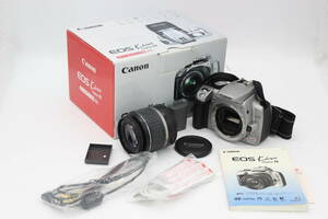 【訳あり品】 【元箱付き】キャノン Canon EOS Kiss EF-S 18-55mm F3.5-5.6 バッテリー付き デジタル一眼 ボディレンズセット s358