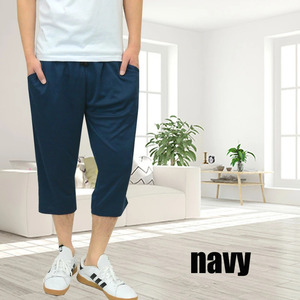 . sweat speed . pocket total pattern cropped pants 7 minute height pants men's 11451 new goods navy LL