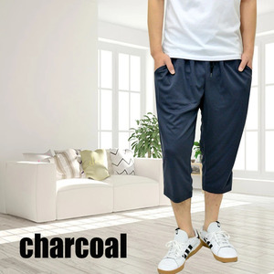 . sweat speed . pocket total pattern cropped pants 7 minute height pants men's 11451 new goods charcoal LL