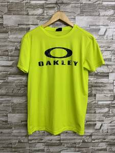 OAKLEY オークリー Tシャツ M 半袖Tシャツ イエロー