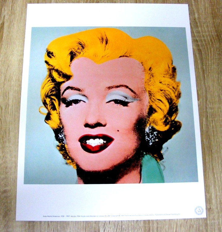 Andy Warhol (Warhol) Marilyn 1964 (Marilyn Monroe), 1989 deutsches Plakat, Kunstwerk, Malerei, Grafik