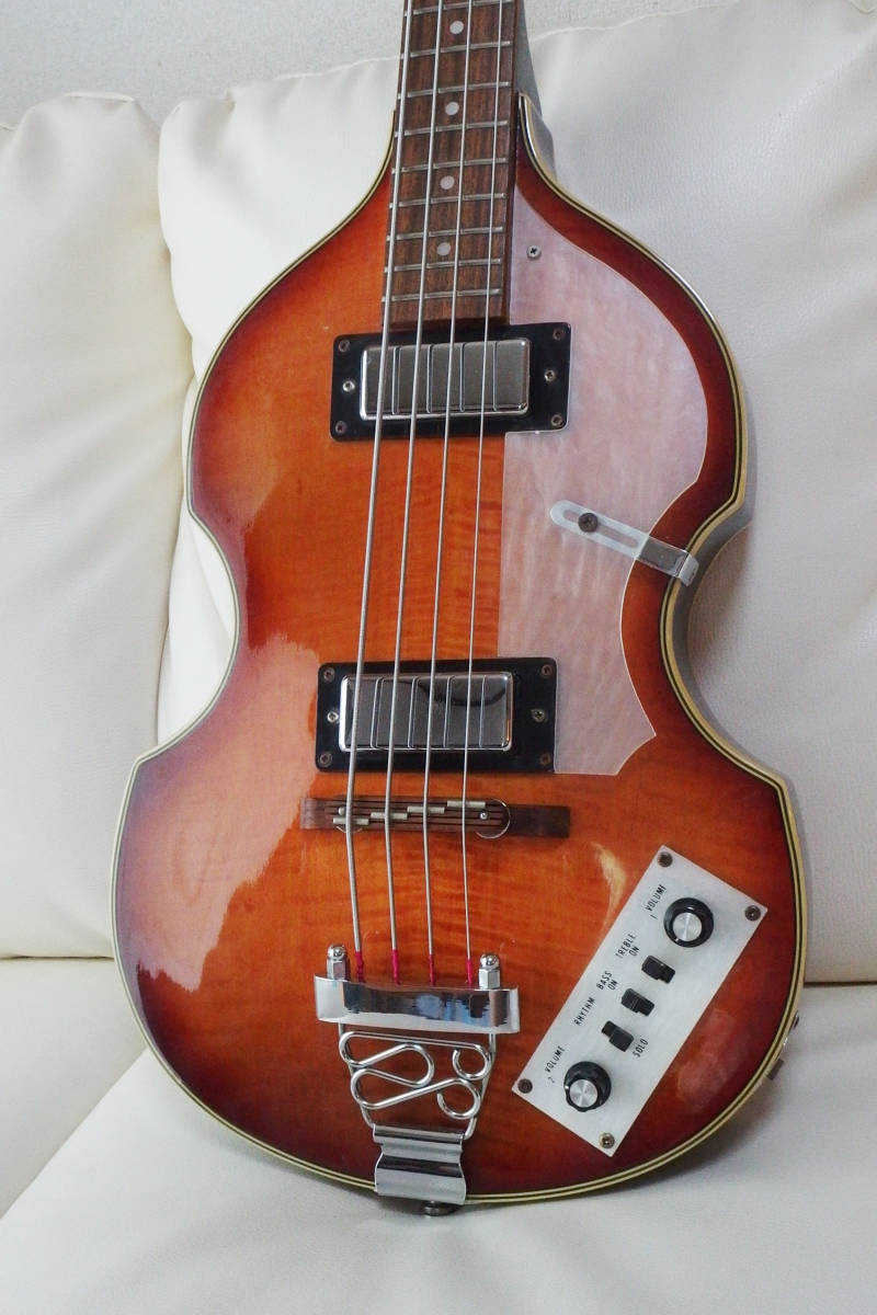 ◇Barclay VB-550 バイオリンベース フレイムトップ＆セットネック