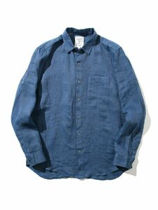 B:MING by BEAMS / リネンシャツ Ｓサイズ　ブルー