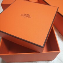 Hermes エルメス 空箱 ボックス 空き箱 箱 BOX ボックス 純正 高級ジュエリー 8.5×8.5 保存袋 アクセサリー オレンジボックス 化粧箱 10個_画像8