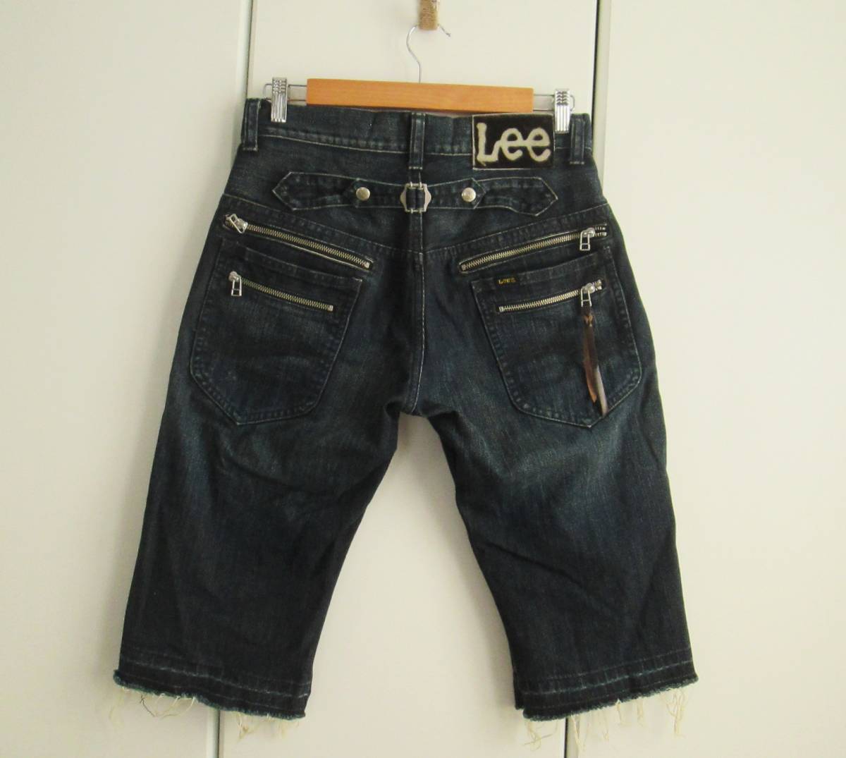 リー LEE ハーフパンツ COWBOY 黒 ブラック 28 シンチバック コットン