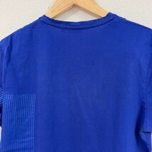 H4133NL Calvin Klein カルバンクライン サイズM Vネック 半袖Tシャツ ブルー メンズ コットンTシャツ 綿100% 大人カジュアル USED _画像6