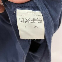 H4153NL ALPHA INDUSTRIES アルファインダストリーズ サイズM 半袖Tシャツ ネイビー 紺色 綿100% アメカジ ミリタリー アーミー USED _画像9