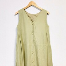 H4274dL ユナイテッドアローズ green label relaxing グリーンレーベルリラクシング サイズ38 (M位) ノースリーブワンピース マキシ丈_画像3