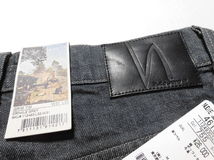 定価２．６万円 タグ付き 未使用品 イタリア製 Nudie Jeans ヌーディージーンズ Grim Tim USED加工 ストレッチ デニム パンツ W31 グレー_画像7