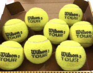 USED wilson TOUR 硬式テニスボール ８個　中古品