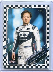 2021 Topps Formula 1 Checkered Flag #14 F1 Drivers Yuki Tsunoda 角田裕毅 RC