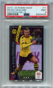 2020 PANINI WCCF FOOTISTA F20 Haaland ハーランド RC PSA 9