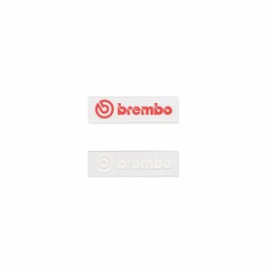 送料250円～ brembo ブレンボ　切り文字ステッカー　小　60X14ｍｍ　【白】 【赤】　2種類からお選びください