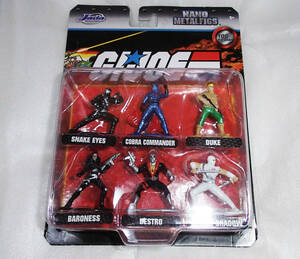 ★G.I.ジョー vs コブラ【メタルナノフィグ 6パック】新品★検：デューク スネークアイズ デストロ バロネス GI Joe vs Cobra