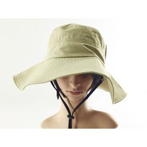 ...UV..~. wide‐brimmed hat moz.. cord attaching anti-bacterial deodorization LL light beige postage 250 jpy 