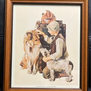 Norman Rockwell（ノーマン・ロックウェル） 美術 芸術 絵画 芸術作品犬 いぬ イヌ 少年 男の子 