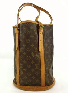 LOUIS VUITTON・ルイヴィトン バケットGM トート／セミショルダーバッグ モノグラム レディース ブランド 内側劣化 難あり品 中古 23-7001