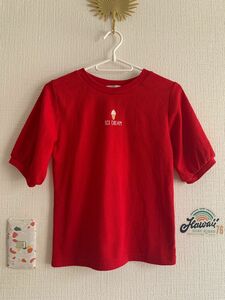 Honeys colza アイスクリーム　Tシャツ　レッド