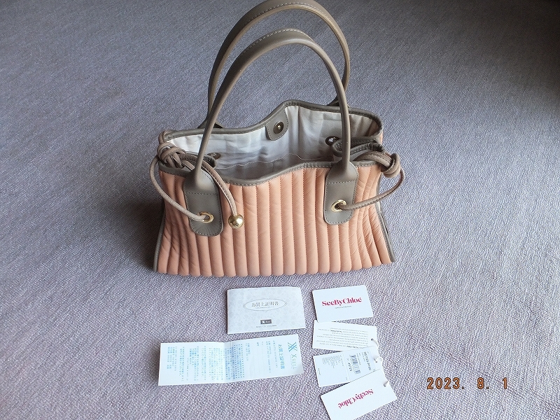 See By Chlo 一部象皮使用 手提げバッグ 新品同様