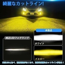 (P) LED フォグランプ L1B ホワイト イエロー 車内から2色切替可 200系 ハイエースワゴン 7型 GDH/TRH200系 R4.4月～ 用 車種別_画像5