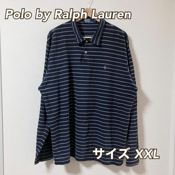 polo by Ralph Lauren ポロシャツ ネイビー XXL 長袖 ビックサイズ