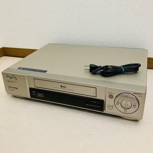 ジャンク出品 Panasonic パナソニック S-VHS ビデオデッキ NV-SB600W 通電のみ確認◇1996年製/Y084-06