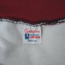 40s50s ビンテージ Champion チャンピオン CENTRAL 18 カレッジ スウェット コットン レーヨン ジャージ ツートン ウイングフット_画像4