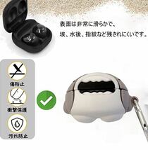 【ANNIER】For Galaxy Buds Pro 充電ケース Buds Live プロ カバー イヤホン カラビナ リング付き Buds 2 ケース シリコンケース _画像2