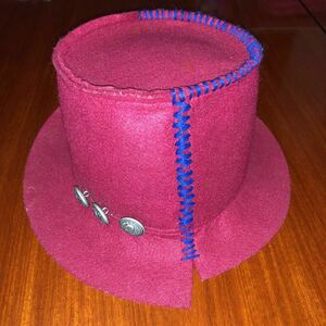  Boo Foo Woo back a Ray BACK ALLEY hat slow hat size S 48~50. rom and rear (before and after) used ... color felt manner material 