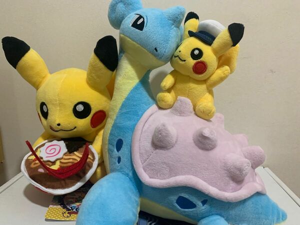 WCS横浜限定　ラプラス&ピカチュウ　ピカチュウセット　ぬいぐるみ　