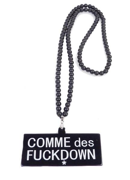 ヒップホップ Comme Des F デザイン プラスチック ネックレス （ブラック） 約42cm [並行輸入品]