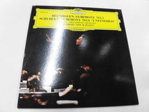LP ベートーヴェン：交響曲第5番ハ短調、作品67(運命)カラヤン指揮 シューベルト：交響曲第八番ロ短調（未完成）_画像1