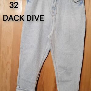 希少　DACK DIVE　サイズ32　ストレッチワイドテーパードジーンズ