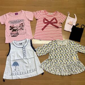 女の子用 夏服 まとめ売り 95㎝ 6点セット（別のセット売りと同時購入の場合は安い方を半額でお譲りします♪）