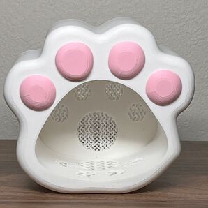 3Dプリンター製 肉球型 植木鉢 ホワイトxピンク
