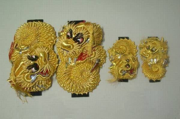 @Special price for gratitude@Very impressive! Extra large A-Un golden dragon embroidery@Taiko stand@Good luck and protection@Festival, Handmade items, interior, miscellaneous goods, ornament, object