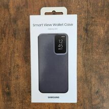 Galaxy S23 ケース 純正 スマートビュー ブラック_画像1