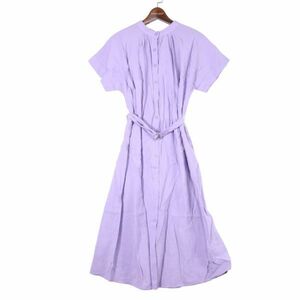 ViS ビス 春夏 半袖 ベルト付き★ マキシ丈 シャツ ワンピース Sz.FS　レディース　E3T01963_8#A