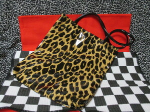* леопардовая расцветка Leopard виниловый большая сумка держать рука длинный есть перевод новый товар 