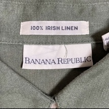 BANANA REPUBLIC アイリッシュ リネン シャツ　ラルフローレン　ビンテージ　80s 90s_画像3