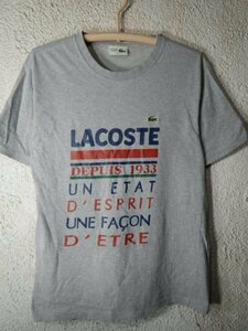 to6744　レア　CHEMISE　LACOSTE　シュミーズ　ラコステ　文字ワニ　半袖　tシャツ　ロゴ　デザイン　人気　vintage　ビンテージ