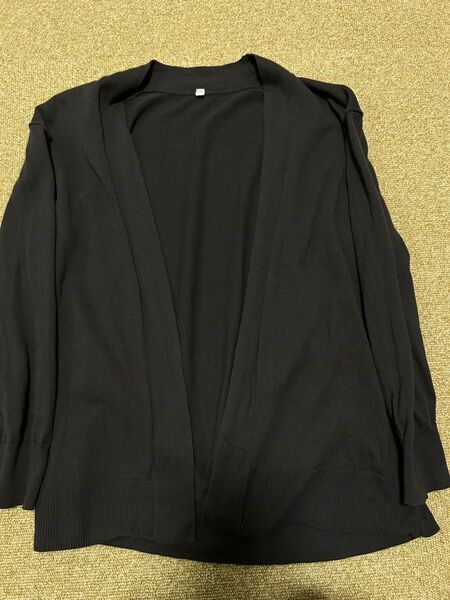 【美品】無印良品 グレー コットンカーディガン