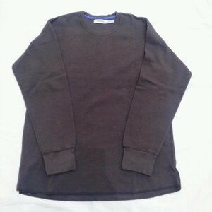 nonnative 長袖 クルーネックサーマル サイズ３ ブラック シンプル ワッフル地 ノンネイティブ NN-C4204 DWELLER L/S TEE COTTON THERMAL