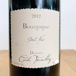 セシル トランブレイ ブルゴーニュ ピノノワール 2012 Cecile Tremblay Bourgogne Pinot Noir ドメーヌ ルロワ DRC ビゾ アルヌー ラショー